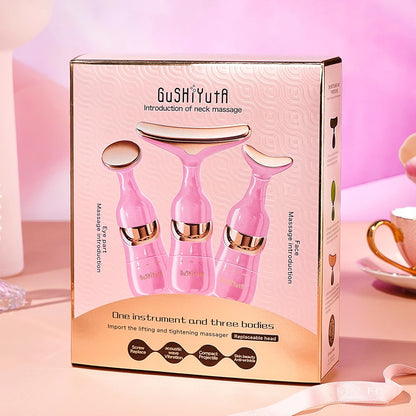 3 In 1 Facial Slimmer Neck ,Eye Massage & Face Lifting Device