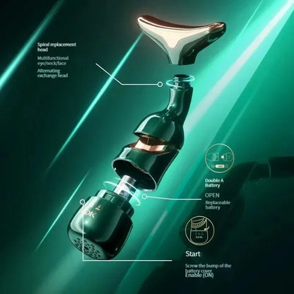 3 In 1 Facial Slimmer Neck ,Eye Massage & Face Lifting Device