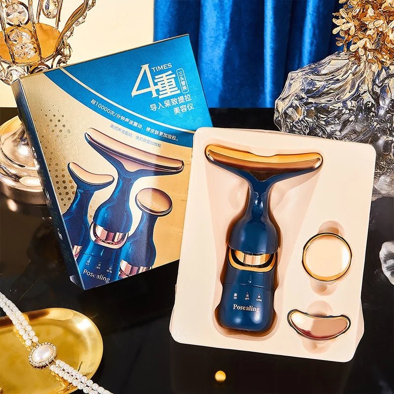 3 In 1 Facial Slimmer Neck ,Eye Massage & Face Lifting Device