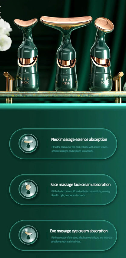 3 In 1 Facial Slimmer Neck ,Eye Massage & Face Lifting Device