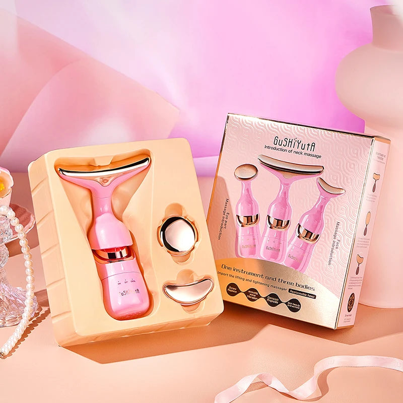 3 In 1 Facial Slimmer Neck ,Eye Massage & Face Lifting Device